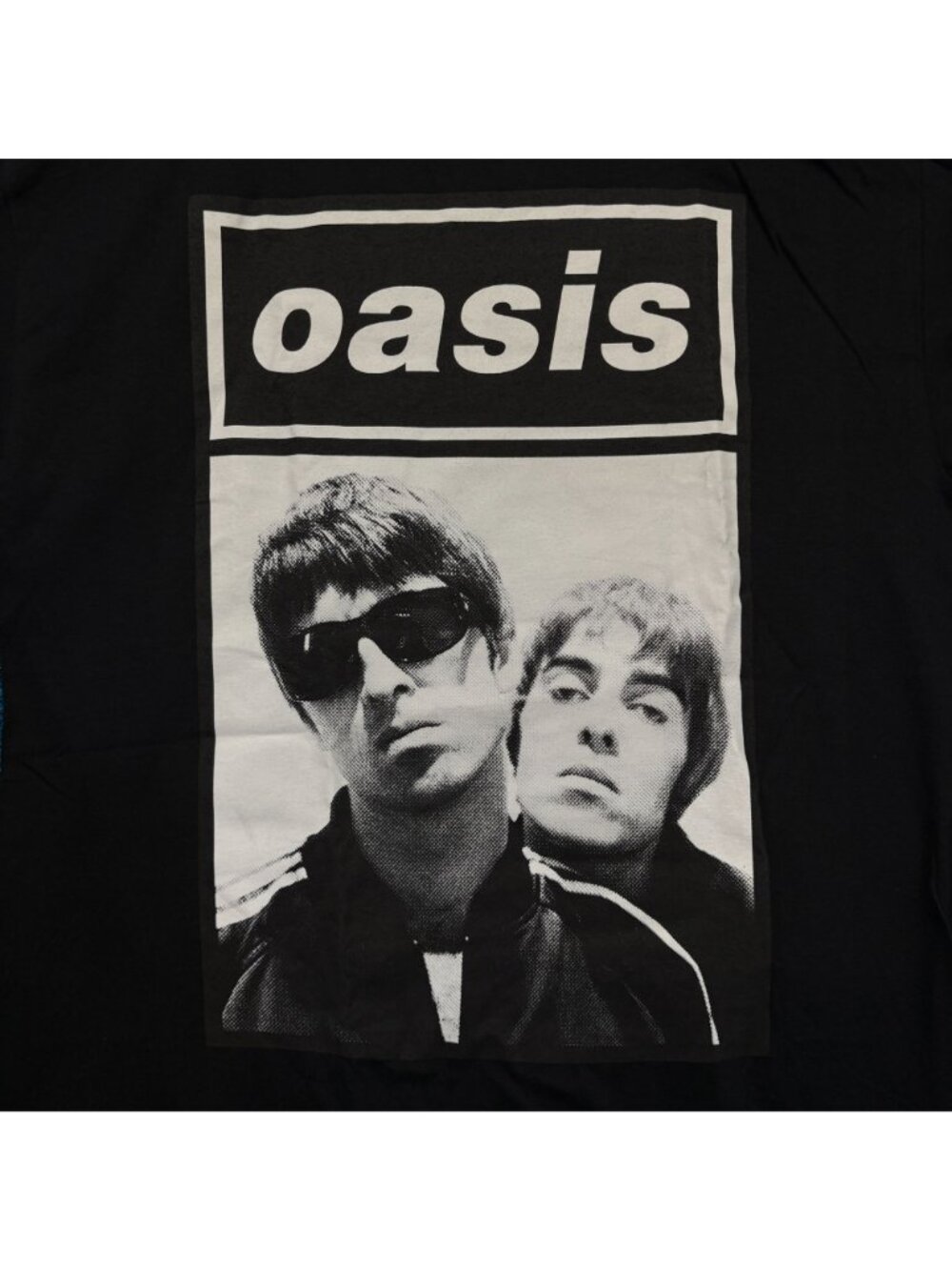 Oasis Definitely Maybe Album Gallaghers Britpop Poster Tee L View 2